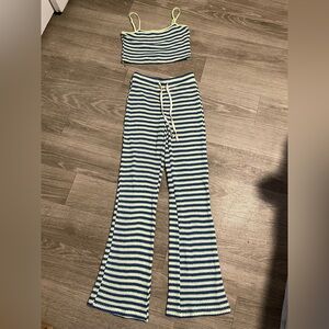 Fashion Nova Striped Knit Set Size M